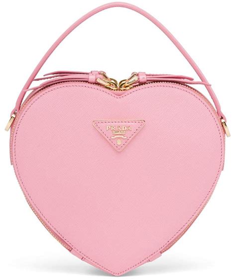 prada heart bag pink|Prada heart mini bags.